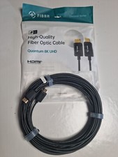 FIBBR 8K HDMI Fiber Optic Cable 20M, 48Gbps 8K HDMI 2.1 Cable/AOC Support picture