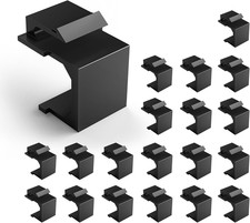 UL Listed Keystone Blank Insert for Keystone Wall Plate, Black 20-Pack picture