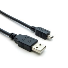 5 Pack of 1Ft A Male to Mini-B 5Pin Male USB2.0 Cable picture