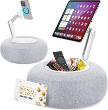 Magnetic Pillow Stand, Magnetic iPad Holder for Bed with Snack Bowl, 360° picture