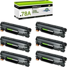 6PK Black 78A Toner Compatible with HP CE278A LaserJet P1600 M1536 MFP M1536DNF picture