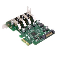 NFHK Low Profile 4 Ports PCI-E to USB 3.0 HUB PCI Express Expansion Card... picture