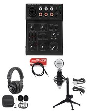 Rockville 1-Person Podcast Podcasting Recording Kit w/RCM Mic+Stand+Headphones picture