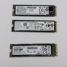 Lot of 3 M.2 SATA Solid State Drives SSDs - Samsung PM951, Kioxia, LiteOn 128GB picture