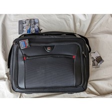 SwissGear Checkpoint Friendly 15.6 Laptop Briefcase Messenger Bag Black New picture
