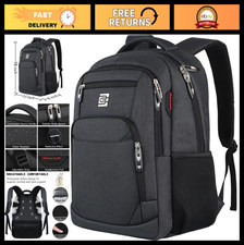 Slim Anti-Theft Laptop Backpack, Water-Resistant Travel Bag for 15.6