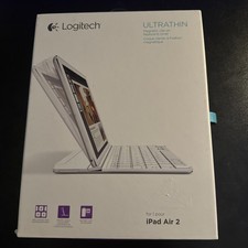 Logitech Ultrathin Magnetic Clip-On Keyboard Cover for iPad Air 2, White picture