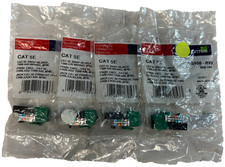 Leviton 5G108-RV5, CAT 5e Snap-In Jack - Green - Lot of 4 - New picture