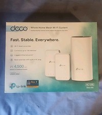 TP-LINK VER 2.8 DECO M3 AC1200 HOME MESH WI-FI SYSTEM, WHITE,3 PACK-OPEN BOX NEW picture