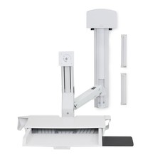 Ergotron StyleView Combo System w/ Worksurface, Small CPU Holder White 45-272-21 picture