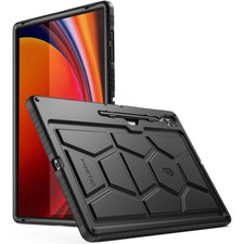 For Samsung Galaxy Tab S10 Ultra Tab S9 Ultra Case Poetic Silicone Cover Black picture