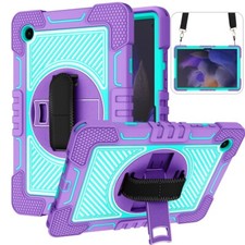 For Samsung Tab A A7 A8 S6 S7 S8 S9 S10 Tablet Shockproof Stand Case Cover Strap picture