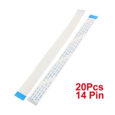 B Type 20Pcs 1.0mm Pitch 14 Pin AWM 20624 80C 60V VW-1 FFC Cable 200mm picture