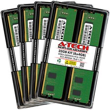 A-Tech 32GB 8x 4GB 1Rx8 PC4-19200R RDIMM DDR4 2400 MHz ECC REG Server Memory RAM picture