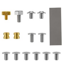 SSK M.2 Screws Kit,NVMe Screw m.2 SSD Mounting Kit with Cooling Pad, Gold picture