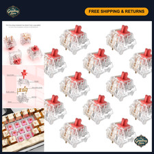 90 Pcs Burgundy Crystal Mechanical Keyboard Switches Kit - Linear Type, Smooth A picture