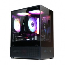 CUBIX-G Micro-ATX MATX Compact Mini Tower Gaming PC Case, Black picture