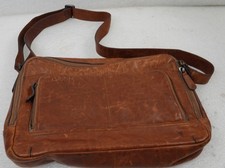 FRYE LOGAN ZIP MESSENGER BAG LEATHER TAN  picture