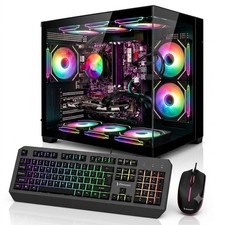 Prebuilt Gaming PC,RTX 5060,Ryzen 7 5800X,32GB RAM,1TB NVME,WIN11Pro,BT5.4,WIFI6 picture