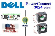 Lot of 2x Quiet Fans Dell PowerConnect 3024 (2W513) 12dBA Best for HomeNetwork picture