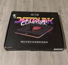 IETS GT500 Laptop Cooling Pad 1 Fan RGB Lighting Black for 17 inch (Brand new) picture