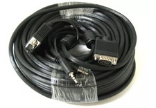50' FT SVGA Super VGA M Male to Male Cable with 3.5mm Audio for Monitor TV 50FT picture