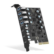PCIe to USB 3.2 Gen 2 Card with 20 Gbps Bandwidth 7 USB Ports (4 USB -A and 3... picture