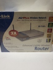 New D-Link DI-714+ Air Plus Wireless Network, Enhanced 2.4GHz Router, SEALED Box picture