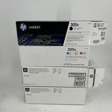 HP 305X Black High Yield, 305A Cyan/Magenta/Yellow Standard Yield Toner Set picture