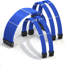 - AVA 30Cm PSU Cable Extension Sleeved Custom Mod GPU PC Braided W/Comb Kit | 1  picture