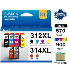 6PK T312XL T314XL Ink Cartridges for Epson Expression Photo XP 8500 8600 picture