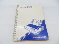 NX-1000 II MULTI-FONT PRINTER User's Manual vintage 1989 computer book  picture