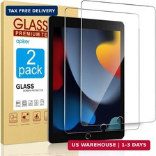 apiker Screen Protector for iPad 9th 8th 7th Generation 10.2 inch 2 Pack picture