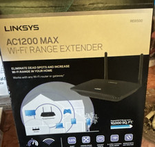 Linksys RE6500 AC1200 Dual-Band 2.4/5GHz Wi-Fi Extender Gigabit 4-Port picture