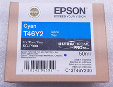 Genuine Epson T46Y2 Cyan Ink Cartridge for SureColor P900 [EXP 2023] #99 picture