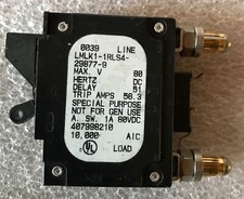 LMLK1-1RLS4-29877-9-V AIRPAX 45 AMP ALM BULLET CIRCUIT BREAKER picture