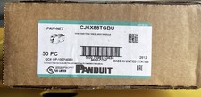 Panduit CJ6X88TGBU Cat6a 10 Gig Mini-Com Jack, Blue (Listing Is For 1 Box Of 50) picture