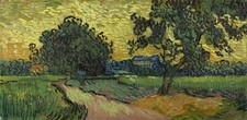Landscape vincent van gogh oil painting classic Custom Gaming Mat Desk picture