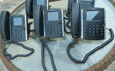Lot of 3 Polycom VVX 410 IP Phones w/ Stands - CLEAN picture