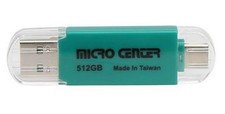 Micro Center 512GB Dual Type-A Type-C 2-in-1 SuperSpeed USB 3.2 Flash Drive picture