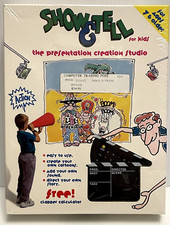 VTG Rare 1993 Show & Tell for Kids Presentation Creation Studio Software SEALED. picture