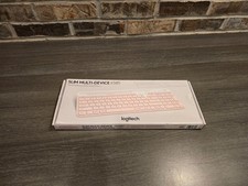 Logitech Slim wireless keyboard multi-device K585 Rose Pink Bluetooth picture