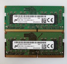 Lot 2x 8GB (16GB) Micron MTA8ATF1G64HZ-2G6E1 PC4-2666V DDR4 SODIMM Laptop Memory picture