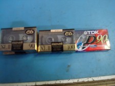 Maxell XLII 90 & 100; TDK D90, Maxell UR90 High Performance Audio Cassettes picture