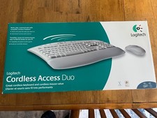 Logitech Cordless Access Duo Mouse Keyboard New Open Box picture
