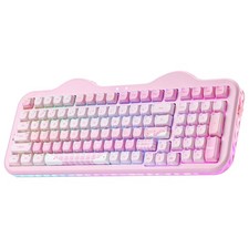 YUNZII C98 Cute Wireless Mechanical Keyboard(Pink Mao, Candy Switch) picture