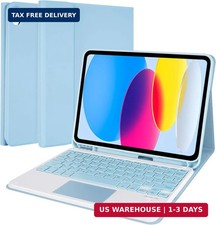 Touchpad Keyboard Case for iPad (A16) 11th Gen 2025 /10th Gen 2022, Folio Cover picture