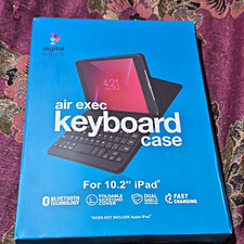 Digital Basics Air Exec Bluetooth Keyboard Folio Case Stand 10.2in iPad Black picture
