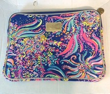 lilly pulitzer 13.5”x9.5” Multicolored Laptop Case Zip Up picture