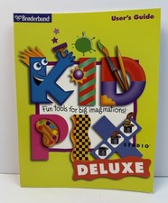 Kid Pix Studio Deluxe User’s Guide Broderbund 1998 CD ROM Manual picture